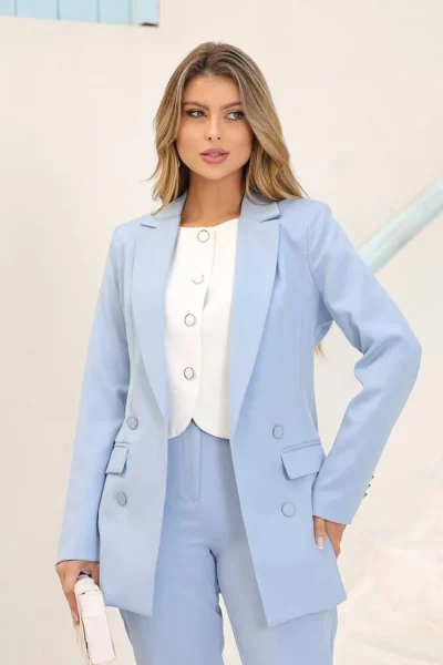 Blazer de Alfaiataria Feminino Clássico
