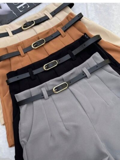 Short de Alfaiataria Cintura Alta com Cinto