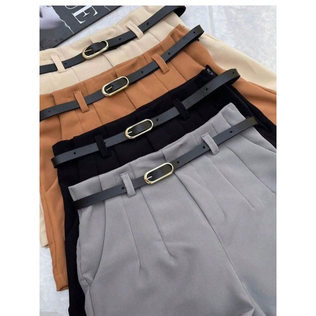 Short de Alfaiataria Cintura Alta com Cinto -FIN160 - Imagem 2