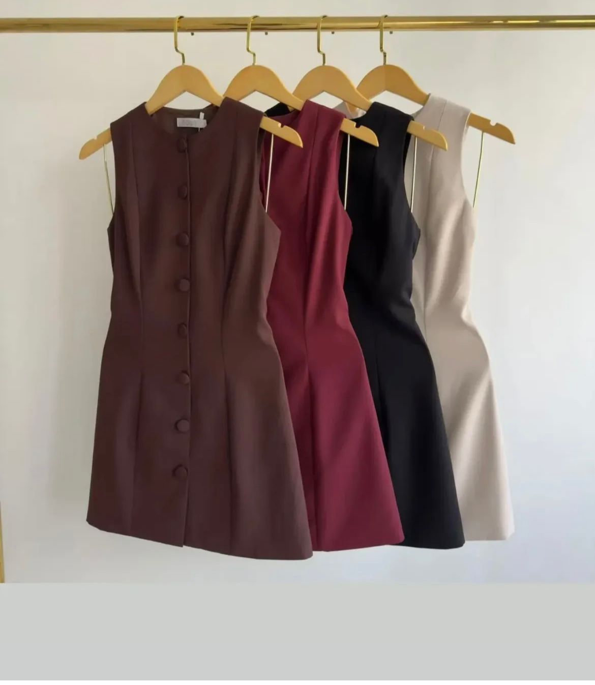 Vestido de Alfaiataria com Botões e Laço nas Costas Valentina - FIN228 - Imagem 2