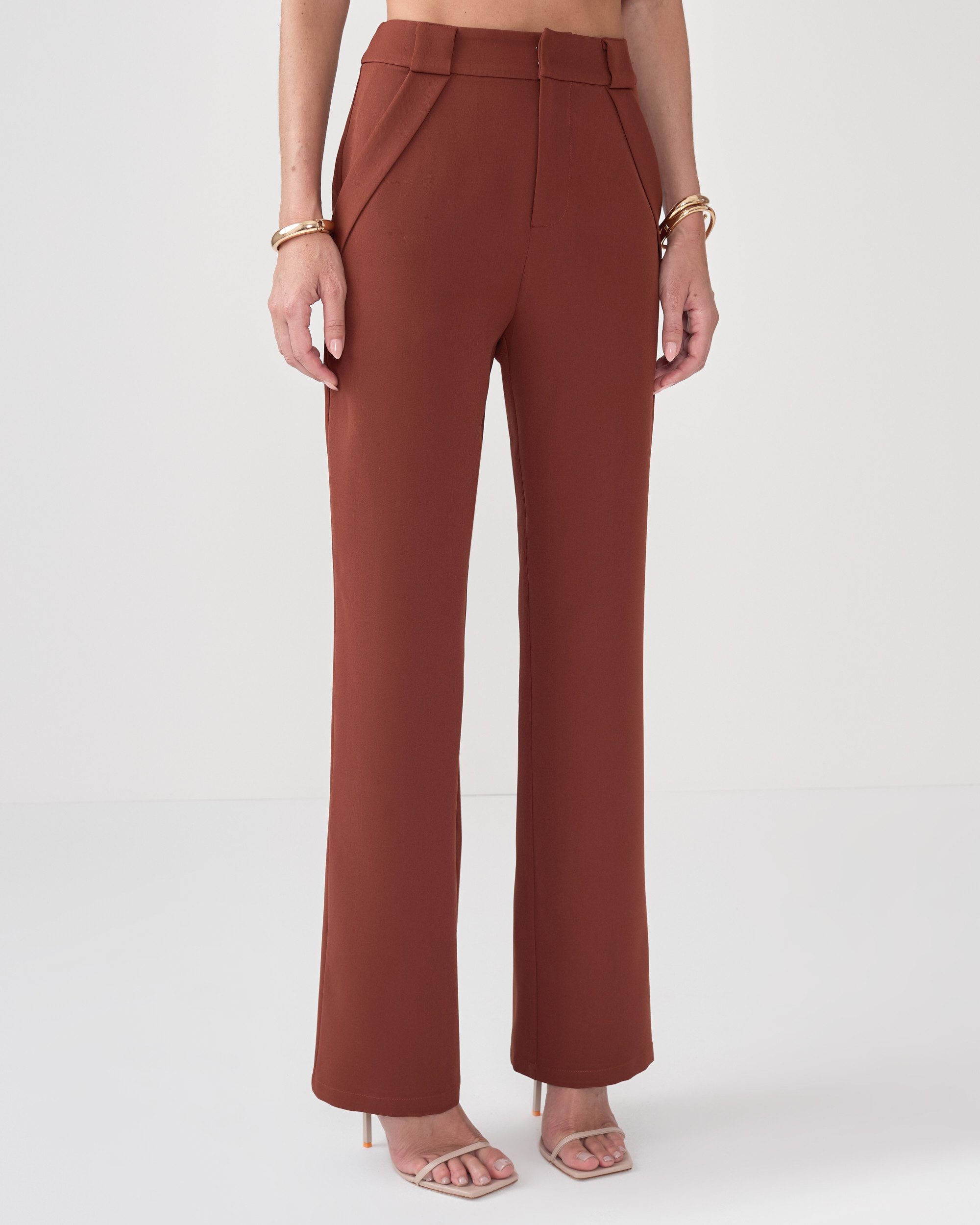 Calça de Alfaiataria Feminina de Corte Reto Cássia - FIN218 - Imagem 2