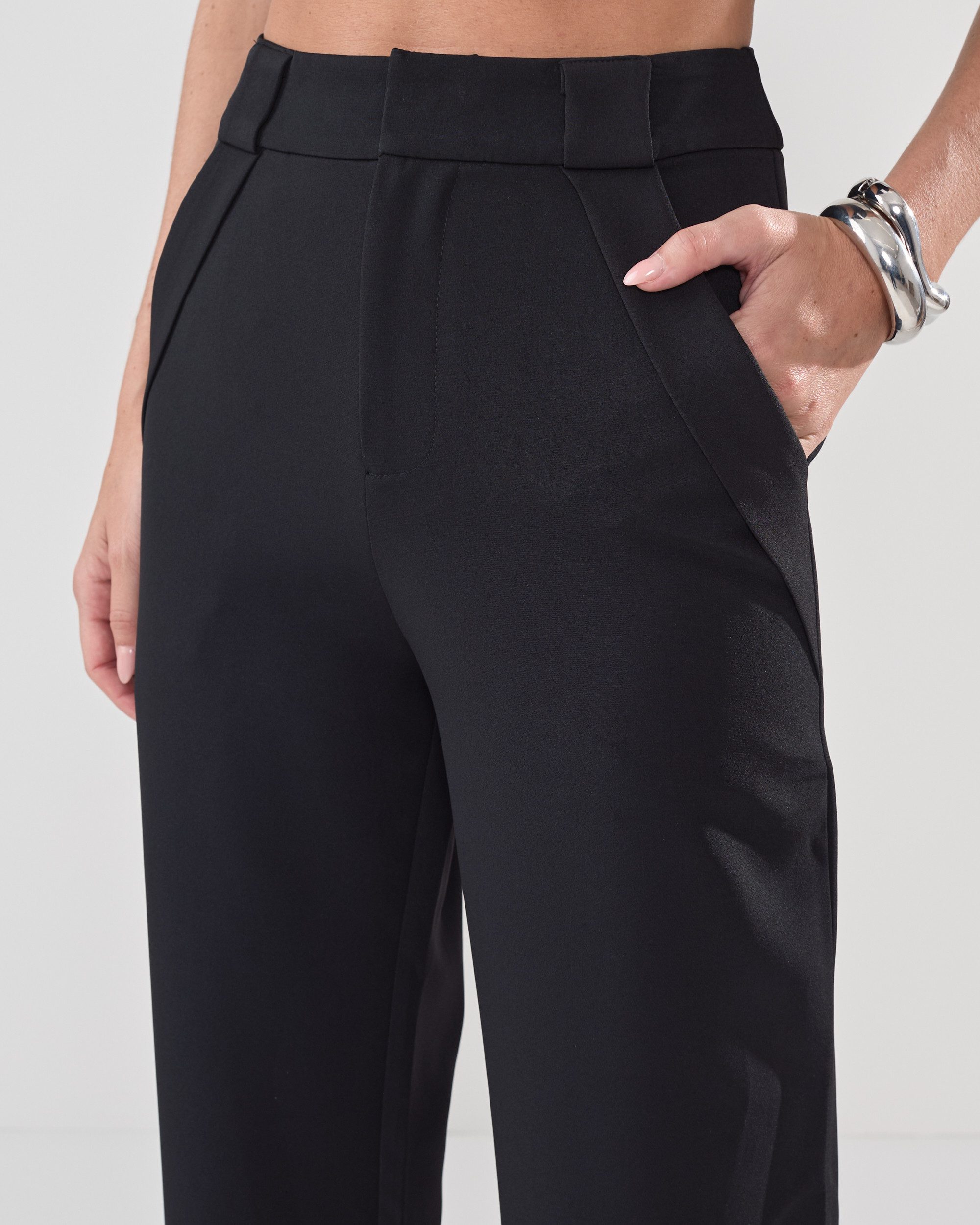 Calça de Alfaiataria Feminina de Corte Reto Cássia - FIN218 - Imagem 3