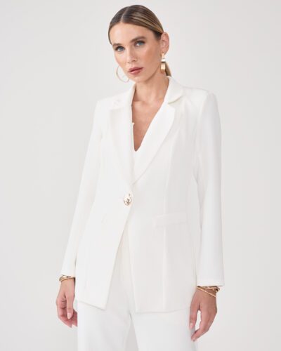 Blazer de Alfaiataria Alongado com Ombreiras Dalila - FIN205