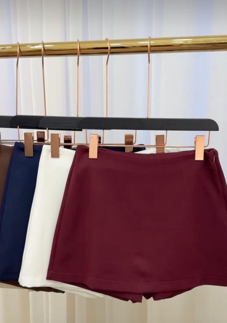 Short Saia de Alfaiataria de Cós Alto Aurora - FIN180