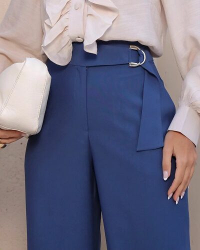 Calça de Alfaiataria Feminina Cintura Alta Reta Miriam - FIN179