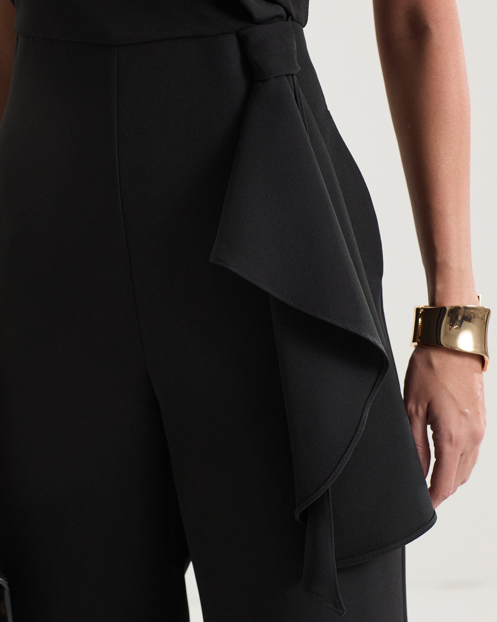 Macacão de Noiva Pantalona Branco Thais - FIN164 - Imagem 12