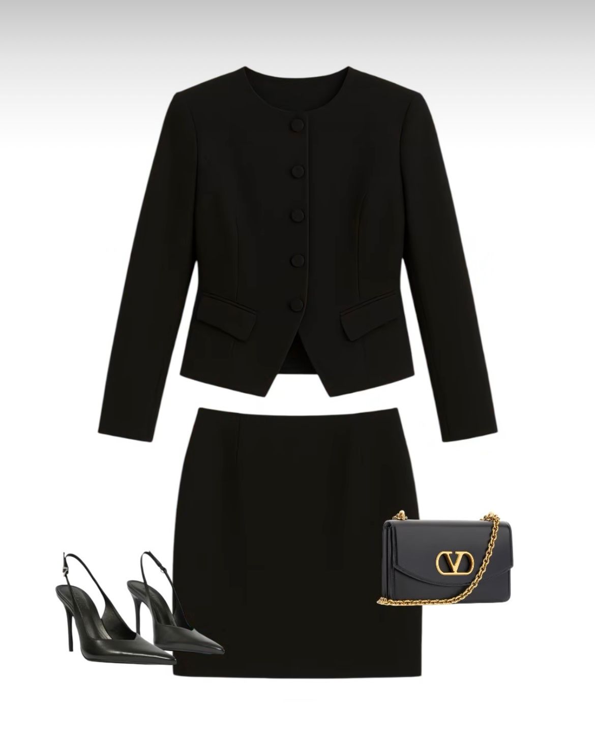 Conjunto de Alfaiataria Feminino com Saia Curta Marrom - FIN144 - Imagem 6