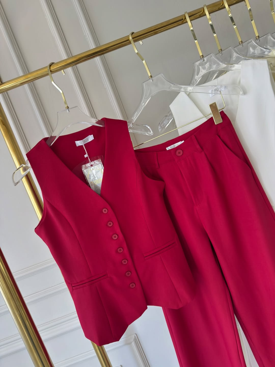 Conjunto colete e calça Alfaiataria